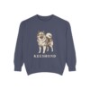 Keeshond Sweatshirt, Denim, front view