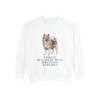 Keeshond Humor Sweatshirt, White, front view