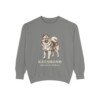 Keeshond Latin Sweatshirt, Grey, front view