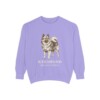 Keeshond Latin Sweatshirt, Violet, front view