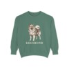 Keeshond Sweatshirt, Light Green, front view