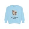 Keeshond Mom Sweatshirt, Chambray, front view