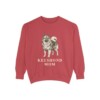 Keeshond Mom Sweatshirt, Crimson, front view