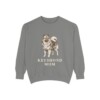 Keeshond Mom Sweatshirt, Grey, front view