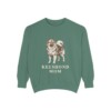 Keeshond Mom Sweatshirt, Light Green, front view