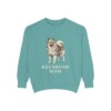 Keeshond Mom Sweatshirt, Seafoam, front view