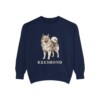 Keeshond Sweatshirt, True Navy, front view