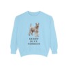 kerry-blue-terrier-sweatshirt-chambray Kerry Blue Terrier Sweatshirt, Chambray, front view