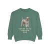Kerry Blue Terrier Dad Sweatshirt, Light Green, front view