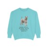 Kerry Blue Terrier Humor Sweatshirt, Chalky Mint, front view