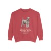 Kerry Blue Terrier Humor Sweatshirt, Crimson, front view