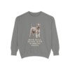 Kerry Blue Terrier Humor Sweatshirt, Grey, front view