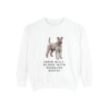 Kerry Blue Terrier Humor Sweatshirt, White, front view