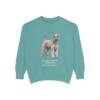 Kerry Blue Terrier Latin Sweatshirt, Seafoam, front view