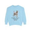 kerry-blue-terrier-sweatshirt-mom-chambray Kerry Blue Terrier Mom Sweatshirt, Chambray, front view