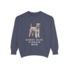 kerry-blue-terrier-sweatshirt-mom-denim Kerry Blue Terrier Mom Sweatshirt, Denim, front view