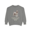 kerry-blue-terrier-sweatshirt-mom-grey Kerry Blue Terrier Mom Sweatshirt, Grey, front view