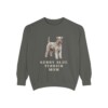 kerry-blue-terrier-sweatshirt-mom-pepper Kerry Blue Terrier Mom Sweatshirt, Pepper, front view