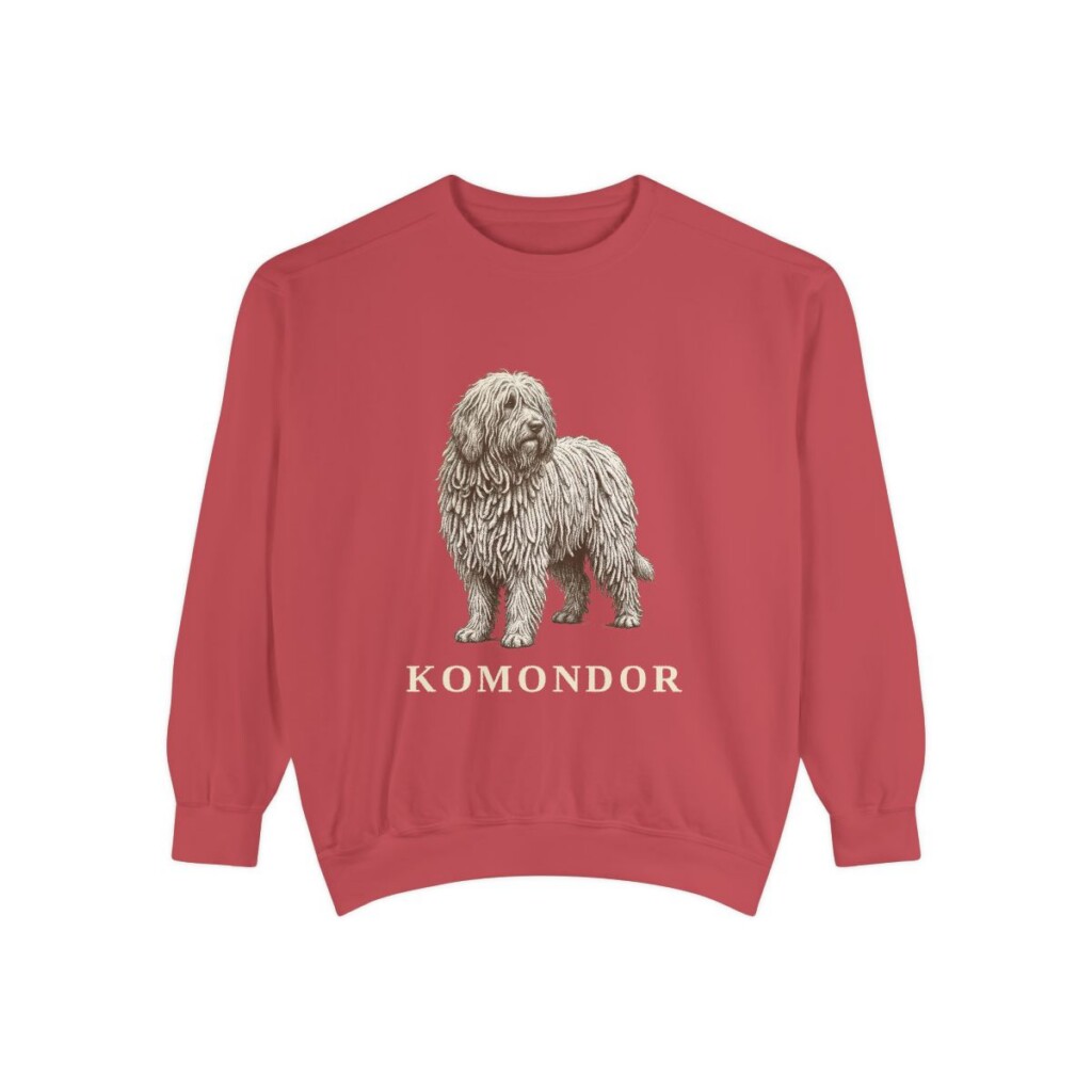 Komondor Sweatshirt, Crimson, front view
