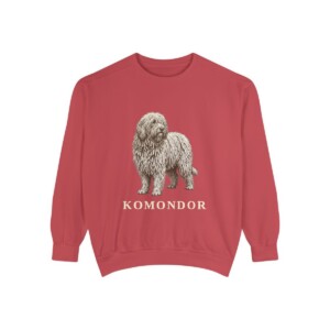 Komondor Sweatshirt, Crimson, front view