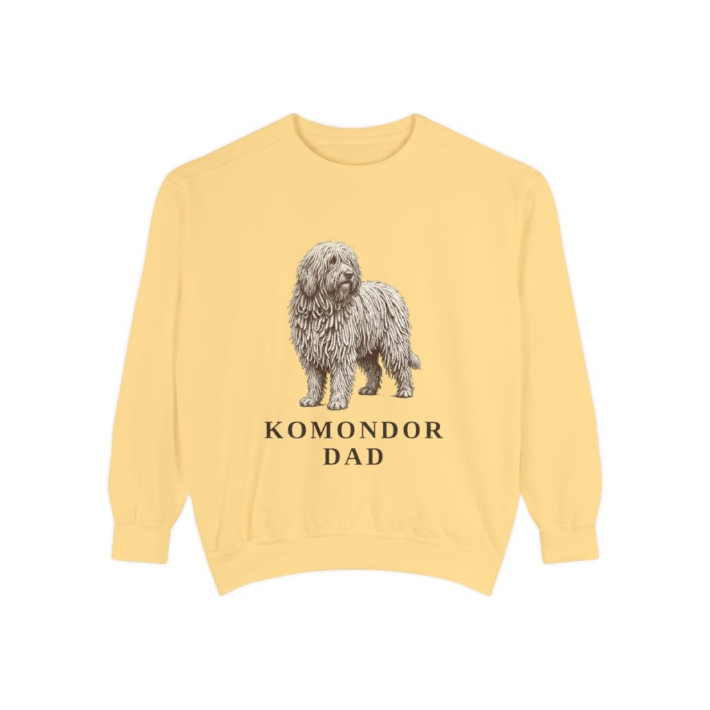 Komondor Dad Sweatshirt, Butter, front view