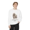 Komondor Dad Sweatshirt, White, person 1 front