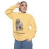 Komondor Latin Sweatshirt, Butter, person 2 context