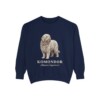 Komondor Latin Sweatshirt, True Navy, front view