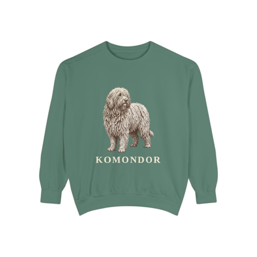 Komondor Sweatshirt, Light Green, front view