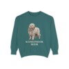 Komondor Mom Sweatshirt, Blue Spruce, front view