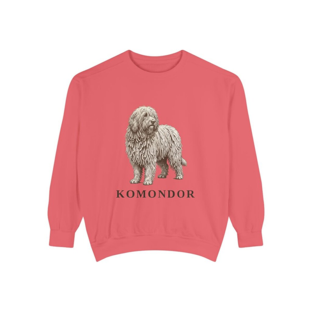 Komondor Sweatshirt, Watermelon, front view