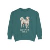 kuvasz-sweatshirt-dad-blue-spruce Kuvasz Dad Sweatshirt, Blue Spruce, front view