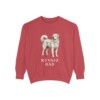 kuvasz-sweatshirt-dad-crimson Kuvasz Dad Sweatshirt, Crimson, front view