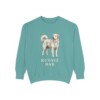 kuvasz-sweatshirt-dad-seafoam Kuvasz Dad Sweatshirt, Seafoam, front view