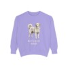kuvasz-sweatshirt-dad-violet Kuvasz Dad Sweatshirt, Violet, front view