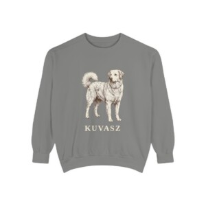 Kuvasz Sweatshirt, Grey, front view