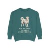Kuvasz Humor Sweatshirt, Blue Spruce, front view