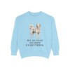 Kuvasz Humor Sweatshirt, Chambray, front view
