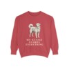 Kuvasz Humor Sweatshirt, Crimson, front view