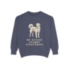 Kuvasz Humor Sweatshirt, Denim, front view