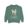 Kuvasz Humor Sweatshirt, Light Green, front view