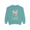 Kuvasz Humor Sweatshirt, Seafoam, front view