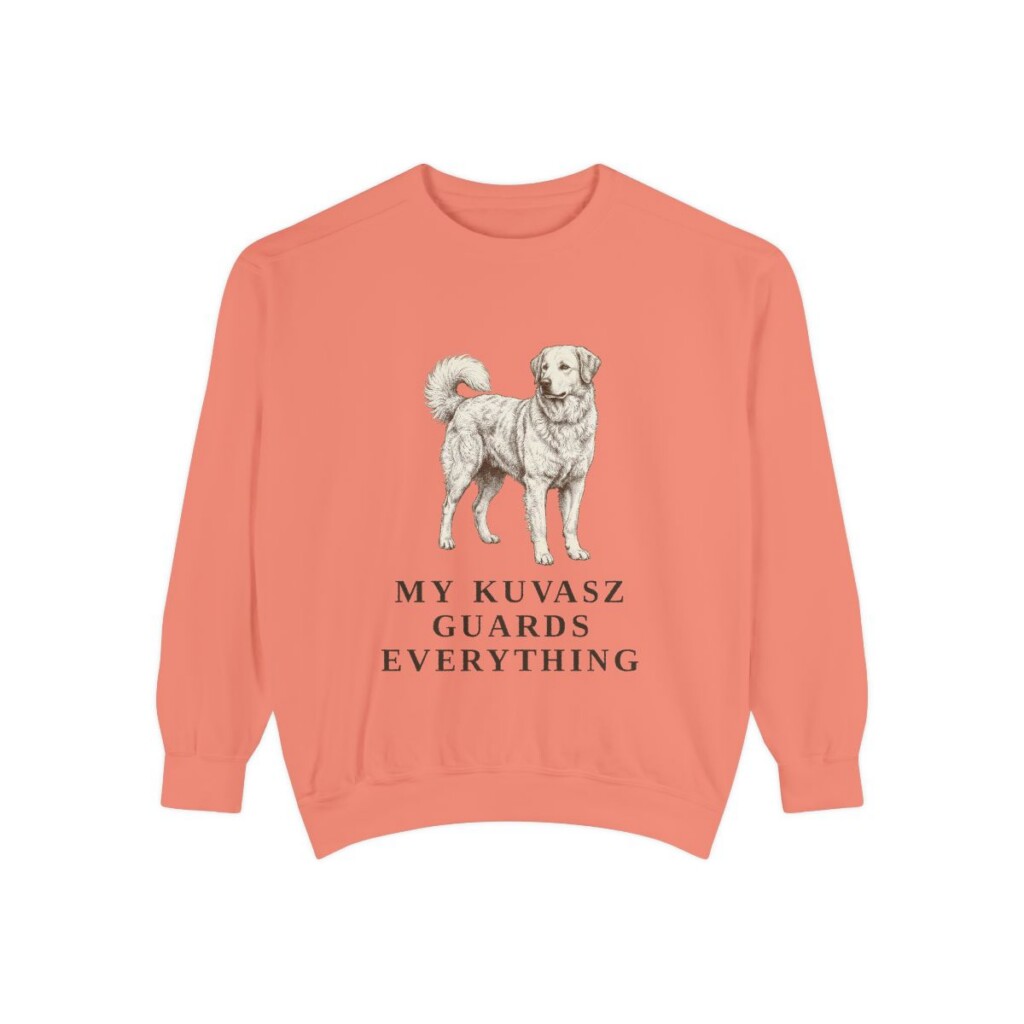 Kuvasz Humor Sweatshirt, Terracotta, front view