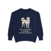 Kuvasz Humor Sweatshirt, True Navy, front view