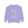Kuvasz Humor Sweatshirt, Violet, front view