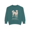Kuvasz Latin Sweatshirt, Blue Spruce, front view