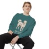 Kuvasz Latin Sweatshirt, Blue Spruce, person 1 context