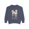 Kuvasz Latin Sweatshirt, Denim, front view