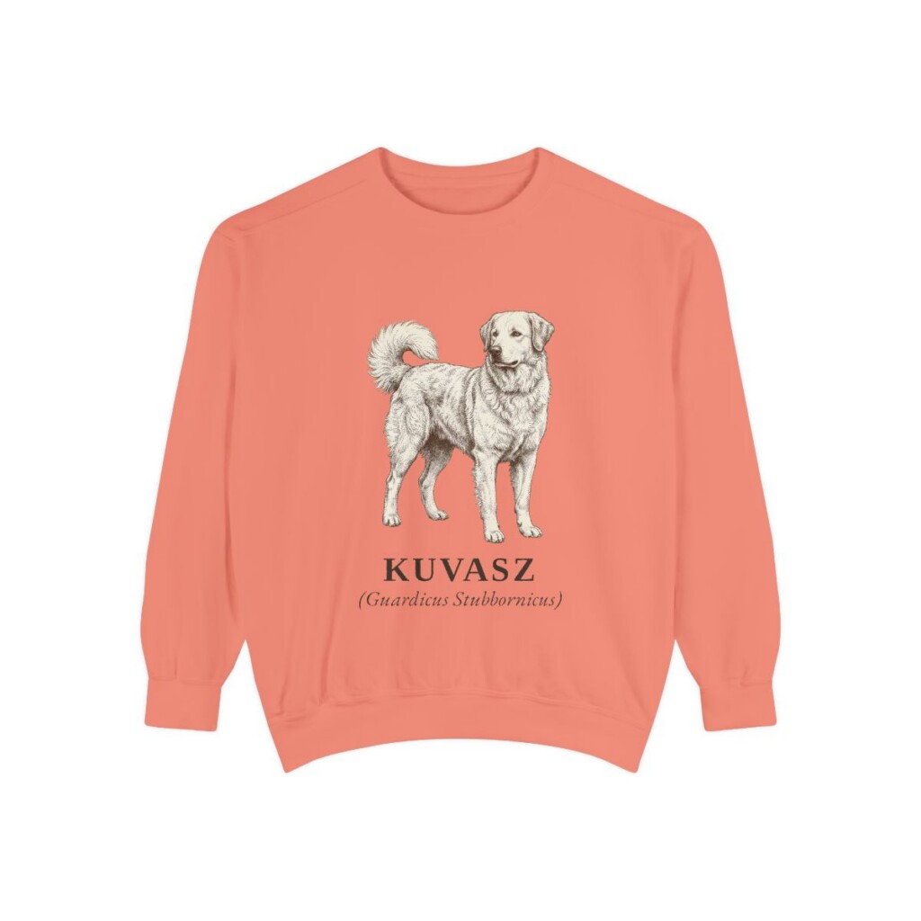 Kuvasz Latin Sweatshirt, Terracotta, front view
