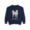 Kuvasz Latin Sweatshirt, True Navy, front view